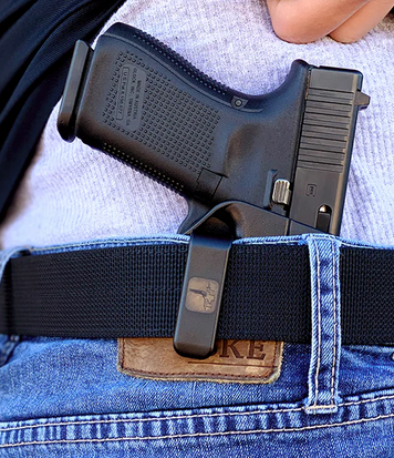  Kabura IWB do pistoletu  Glock 19,19x,45, 23, 32, 17, 22, 31  z latarką X300 UA/UB Prawa Bravo Concealment 5