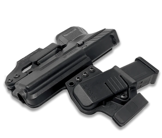 Kabura LINKed IWB wraz z dołączoną ładownicą przeznaczona do pistoletu Glock 19, 23, 32, 17, 22, 31 z latarką TLR-1 HL   Bravo Concealment 3